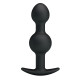 10,4 cm Çift Bilyeli Boğumlu Silikon Anal Plug
