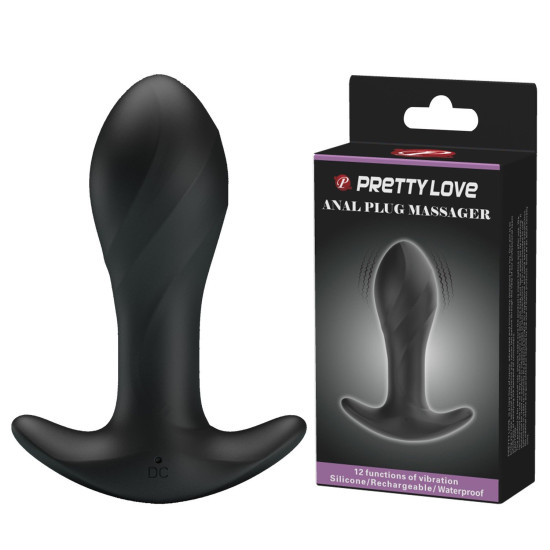 12 Fonksiyon 10,4 cm Titreşimli Silikon Anal Plug