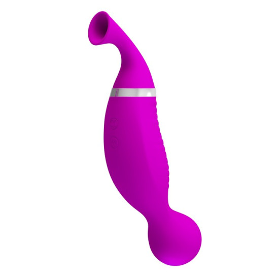 12 Fonksiyonlu Emme + Titreşimli 3 Başlıklı USB Şarjlı Klitoris Uyarıcı – Romance 3 in 1