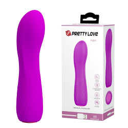 12 Fonksiyonlu USB Şarjlı G-Spot Vibratör - Alice (Mor)