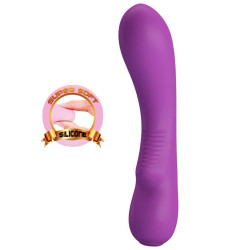 12 Fonksiyonlu USB Şarjlı Yumuşak Silikon Vibratör - Elsa (Mor)