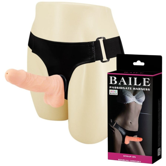 15 cm Belden Bağlamalı İçi Dolu Strapon Penis