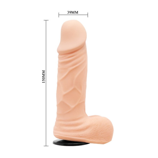 15 cm Belden Bağlamalı İçi Dolu Strapon Penis