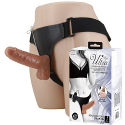 16 cm Yeni Nesil Belden Bağlamalı İçi Dolu Titreşimli Strapon Penis