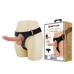 19 cm Belden Bağlamalı İçi Dolu Strapon Penis – Kevin