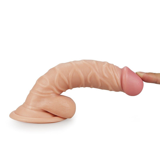 19 cm Realistik Vantuzlu Anal Vajinal Dildo Penis