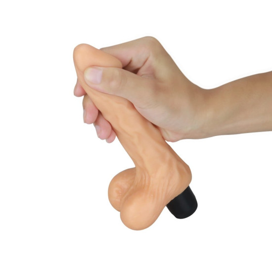 20.3 cm Realistik Cyberskin Titreşimli Anal Vajinal Dildo Penis