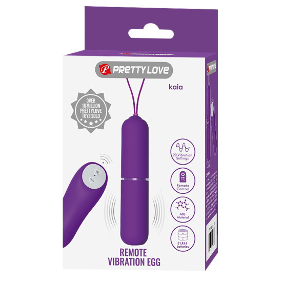20 Fonksiyonlu Uzaktan Kumandalı Titreşimli Mini Vibratör Yumurta - Kaia