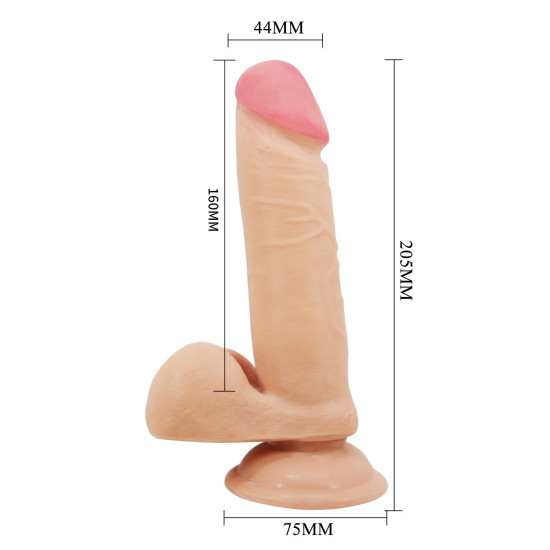 20,5 cm Çift Katmanlı Gerçekçi Dildo Penis - Creel
