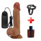 20,6 cm Melez Realistik Titreşimli Belden Bağlamalı Vantuzlu Dildo – Catoblepas