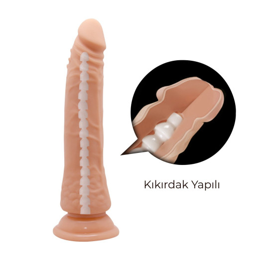 21 cm Kıkırdak Yapılı Realistik Belden Bağlamalı Dildo Seti