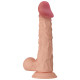 24 cm Realistik Belden Bağlamalı Vantuzlu Dildo Penis - Buraq