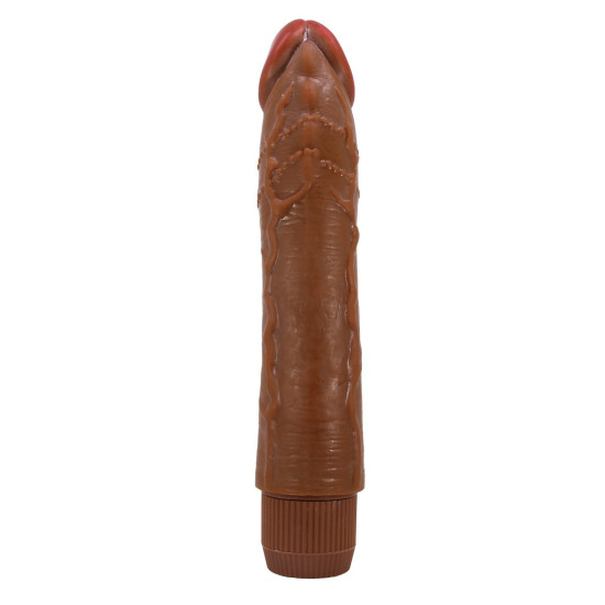 24 cm Realistik Güçlü Titreşimli Melez Dildo Penis