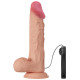 24 cm Titreşimli Realistik Vantuzlu Dildo Penis - Buraq