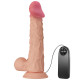 24 cm Titreşimli Realistik Vantuzlu Dildo Penis - Buraq