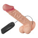 24 cm Titreşimli Realistik Vantuzlu Dildo Penis - Buraq