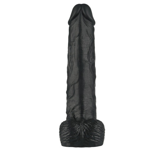 25.3 cm USB Şarjlı Yeni Nesil Realistik Titreşimli Zenci Dildo Penis