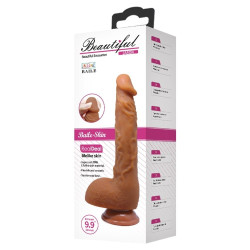 Belden Bağlamalı 25,2 cm Realistik Vantuzlu Melez Dildo Penis - Jason