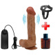 26 cm Belden Bağlamalı Çift Katmanlı Gerçekçi Titreşimli Dildo Vibratör Penis – Bergrisi