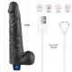 27.2 cm USB Şarjlı Yeni Nesil Realistik Titreşimli Zenci Dildo Penis