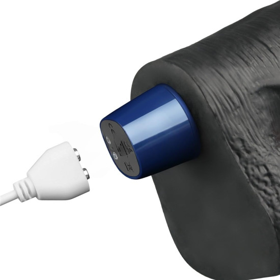 27.2 cm USB Şarjlı Yeni Nesil Realistik Titreşimli Zenci Dildo Penis