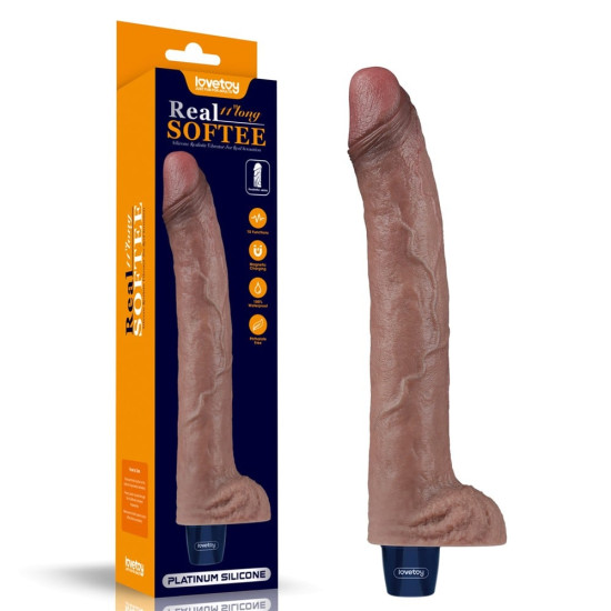 27 cm USB Şarjlı Yeni Nesil Realistik Titreşimli Dildo Penis