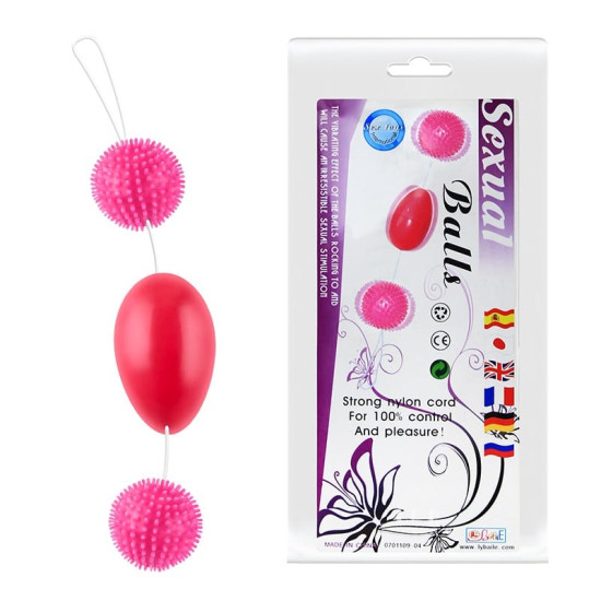 3 lü Pütürlü Masajlı Kegel ve Zevk Topları