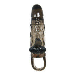 Çift Motorlu Titreşimli Penis Uzatıcı ve Klitoris Uyarıcı Sleeve – Brave Man (Siyah)