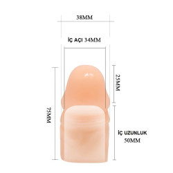 2,5 cm Uzatmalı Penis Kılıfı