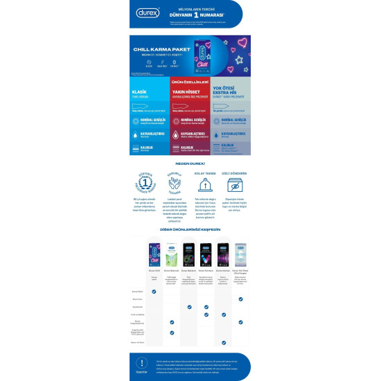 Durex Chill 30 lu Karma Prezervatif