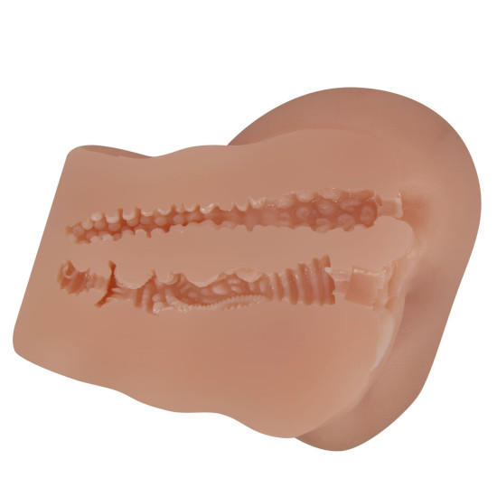 Bayan Kalça Vajina Anal Titreşimli Melez Mastürbatör - Hailey