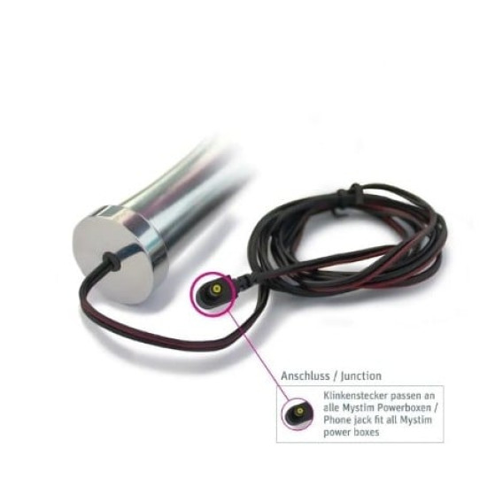 Mystim O Thello Çelik Anal ve Vajinal Elektirik Şoklu Dildo