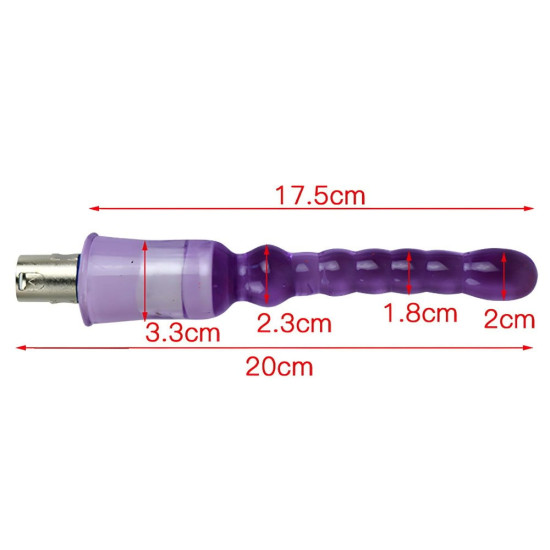 Seks Makinesi Aksesuarı P07 17.5 CM Jel Anal Plug