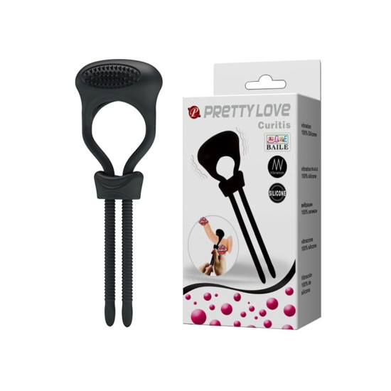 Titreşimli Penis Sıkıcı Halkası Prostat Kelepçe Yüzüğü - Curitis