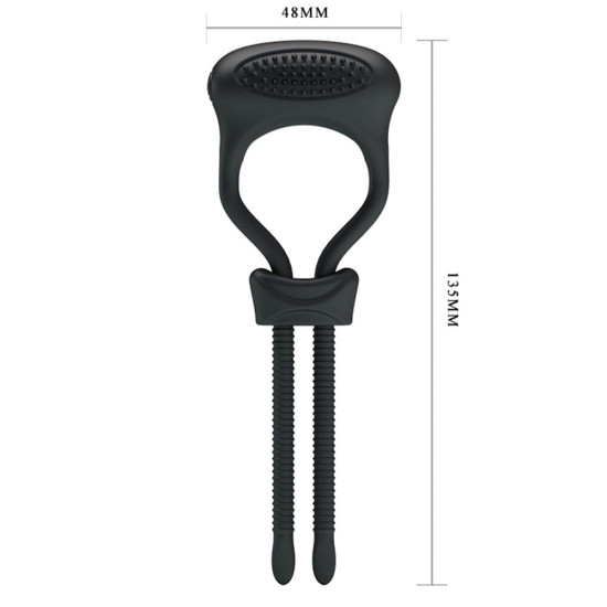 Titreşimli Penis Sıkıcı Halkası Prostat Kelepçe Yüzüğü - Curitis