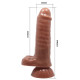 Yeni Nesil Çift Katmanlı 18,5 cm Realistik Dildo Penis