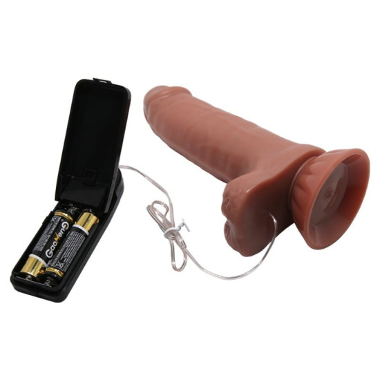 Yeni Nesil Çift Katmanlı 18,5 cm Realistik Titreşimli Dildo Penis